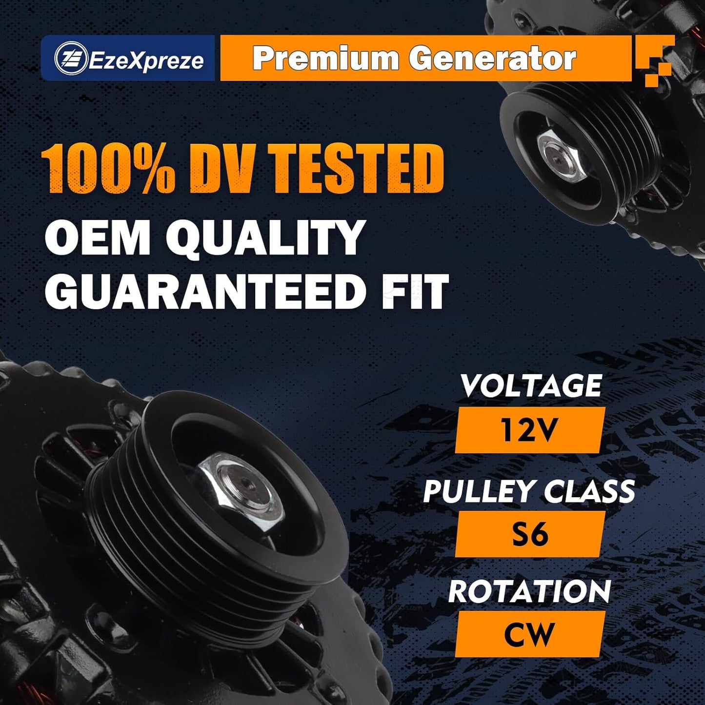 Ezexpreze Alternator Replacement for 99-07 Chevrolet Silverado 1500, 02-06 Avalanche, 99-07 GMC Sierra 1500,03-06 Envoy, 00-04 Yukon 4.3 5.3 6.0 8.1L, 02-04 Cadillac Escalade 160A 40012204