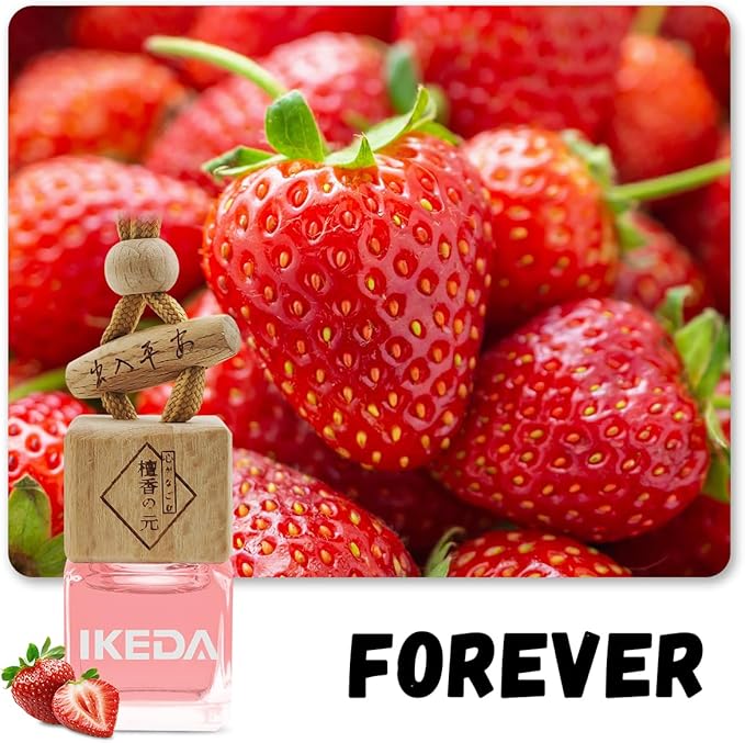 Car Air Freshener | Square Hanging Car Scent with Vent Clip Bottle | Long Lasting Fragrance | Essential Oil Diffuser | Odor Eliminator Deodorizer (Square-Forever)