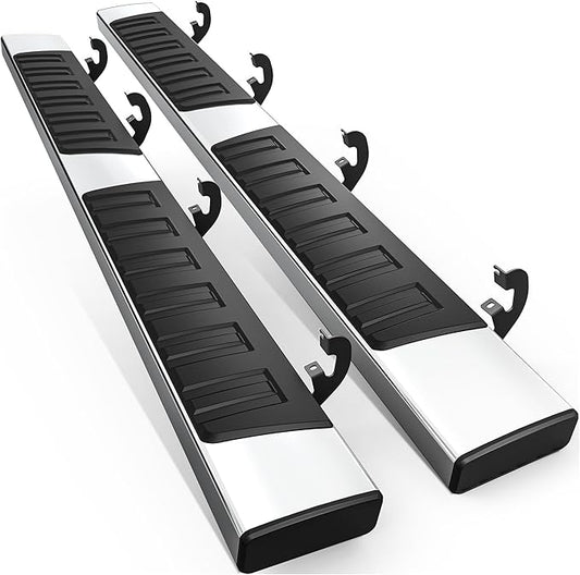 AUTOSAVER88 6.5" Running Boards Compatible with 2019-2025 Chevy Silverado/GMC Sierra 1500, 2020-2025 Silverado/Sierra 2500HD 3500HD Crew Cab Side Steps Nerf Bars (Excl. 2019 1500 LD)