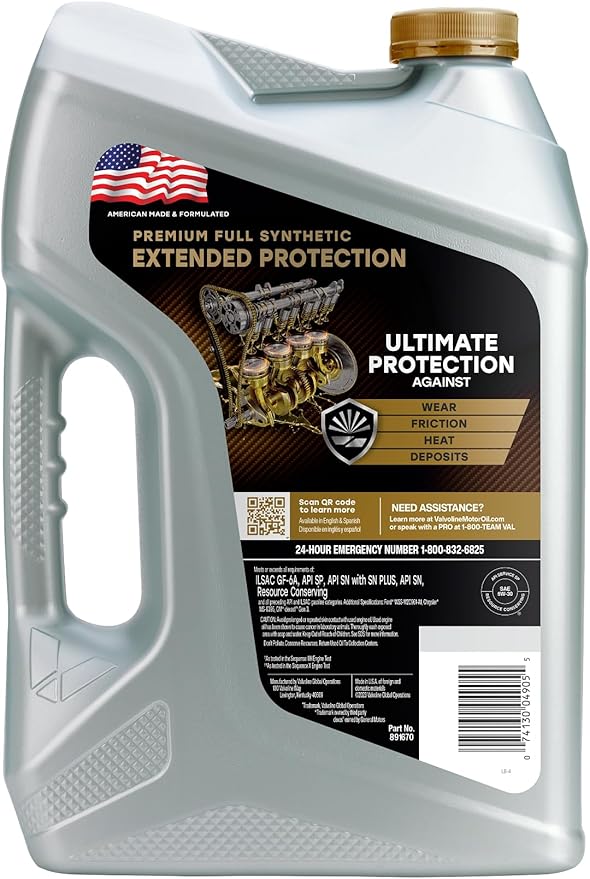 Valvoline Extended Protection Full Synthetic 5W-30 Motor Oil 5 Quart