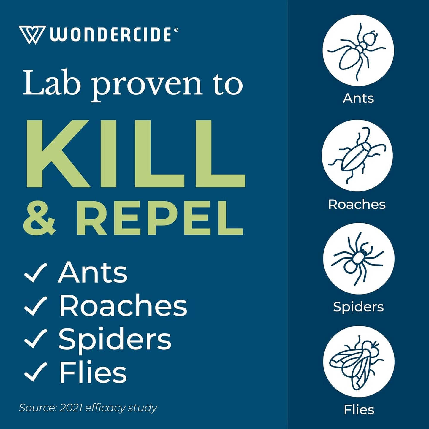 Wondercide - Indoor Pest Control Spray for Home and Kitchen - Ant, Roach, Spider, Fly, Flea, Bug Killer and Insect Repellent - with Natural Essential Oils - Pet and Family Safe — Rosemary 32 oz