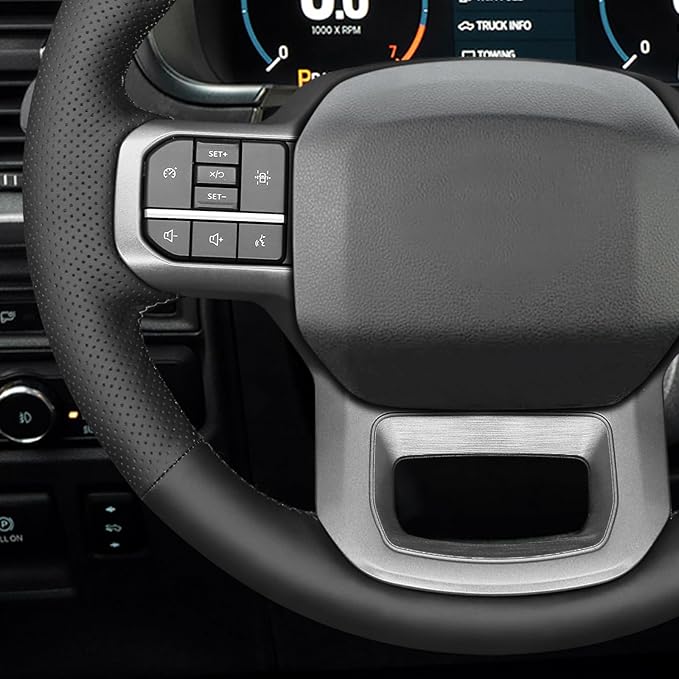 MEWANT DIY Steering Wheel Cover for Ford F150 Lightning 2022-2024 F350 2023-2024 F450 2023-2024 Expedition 2022-2024