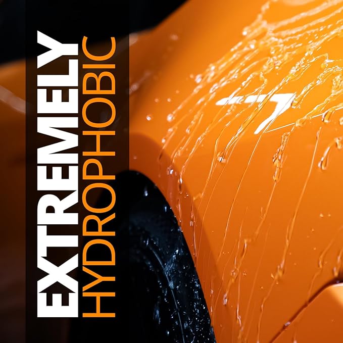 CERAKOTE® Platinum Rapid Ceramic Paint Sealant - 128 oz - Maximum Gloss & Shine – Extremely Hydrophobic – Unmatched Slickness - Ceramic Spray Coating - 50 Wash Rating