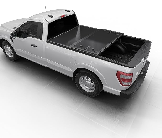 Hard Folding Truck Bed Tonneau Cover|HTF018|Fits 2015-2024 Ford F-150 8FT Bed (98")