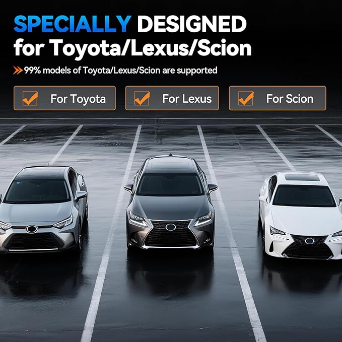 XTOOL IP500 for Toyota OBD2 Scanner, Full Systems Bi-Directional Scan Tool for Toyota/Lexus/Scion with Full OBD2 Function, All Reset Services, Multi-in-One Live Data Graph, Lifetime Free Update