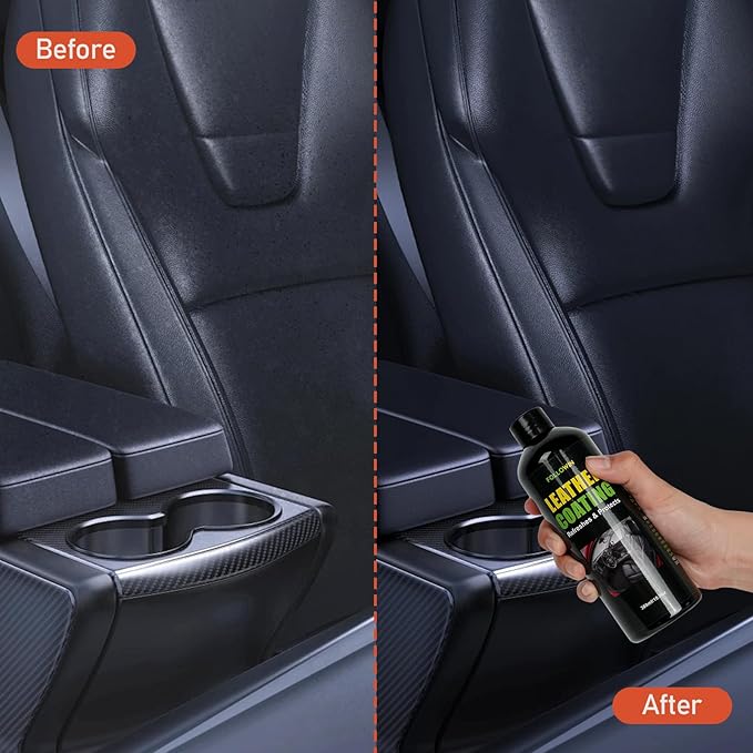 FOLLOWIN Ceramic Leather Coating,Leather Conditioner for Car Interiors,Car Seats,Furniture,Coats,Shoes,Couch,UV Protection,Repels Spills & Stains,10.5oz/300ml