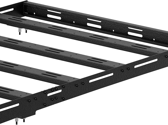 Full Length Roof Rack Cargo Basket Compatible with 2010-2024 Toyota 4Runner 5th Gen Cargo Carrier, Streamlined Heavy-Duty Overland Rooftop Luggage Storage Holder Cargo Racks, 800 LBS Capacity