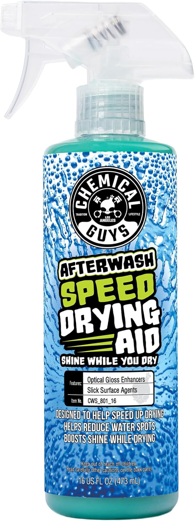 Chemical Guys After Wash Sprayable Gloss Boosting Car Wash Drying Aid - 16 oz Detail Spray Helps Reduce Water Spots, Adds Shine, and Speeds Drying for Cars, Trucks, and Motorcycles