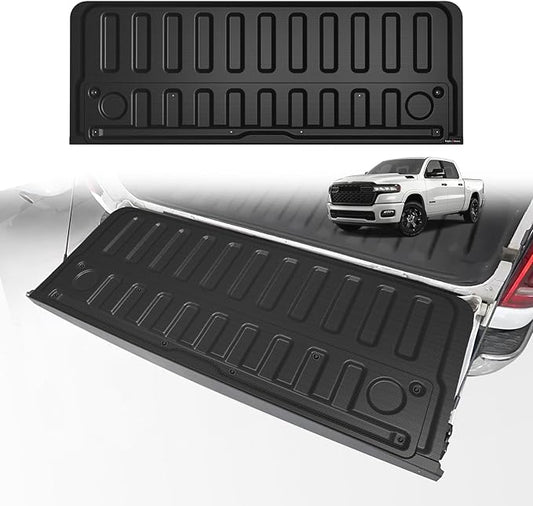 TripleAliners Tailgate Mat for 2019-2025 2026 Dodge Ram 1500 Power Tailgate-Release&Standard Tailgate Accessories Liner Protector TPE Custom Fit (Won't Fit Classic/Multifunction/Power Tailgate)