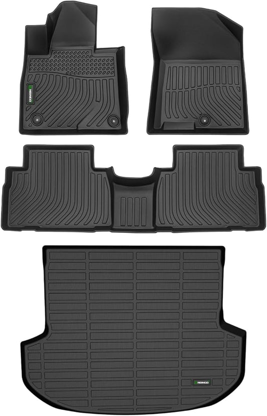 ANBINGO®Fit for Hyundai Santa Fe Floor Mats 2019-2020 (Only 5 Seater) /for Hyundai Santa Fe Car Mats 2019-2020 All Weather Mats for Santa Fe TPE Car Mat Rugs for Santa Fe Rubber Trunk Carpet