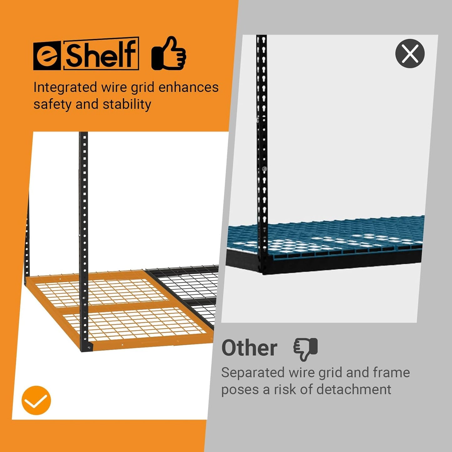 4ftx8ft Overhead Garage Storage Rack, Heavy-Duty Metal Garage Ceiling Storage Rack, 22''-40" Adjustable Ceiling Drop-Down, 600 lb. Loading Weight Capacity, Black