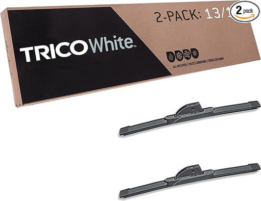 TRICO White 13" + 13" Extreme Weather Premium Winter Automotive Replacement Windshield Wiper Blades (Set of 2), Passenger and Driver Side All-Weather Beam Wiper Blades for Select Vehicle Models