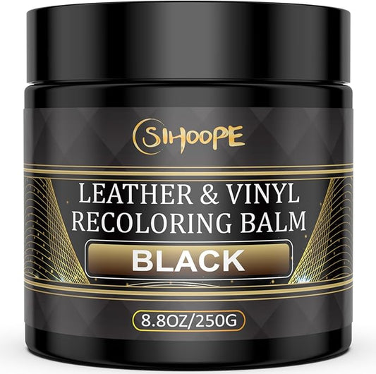 2025 New Advanced Leather Recoloring Balm,Black Leather Repair Kit for Furniture,Leather Dye Filler,Couch Paint and Repair,Leather Color Restorer for Couches,Leather Scratch Remover for Car Interior