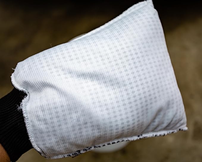 Microfiber Car Wash Mitt, Plush Cleaning Fibers, Scratch-Free, Swirl-Free, Lint-Free, 8in x 11in, Machine Washable, 2-Pack (Black)