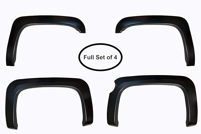 Factory/OE Design Fender Flares for 2007-2013 Chevrolet Silverado. Set of 4 (Short Bed (5'8") Models) | DOES NOT FIT ANY GMC TRUCKS