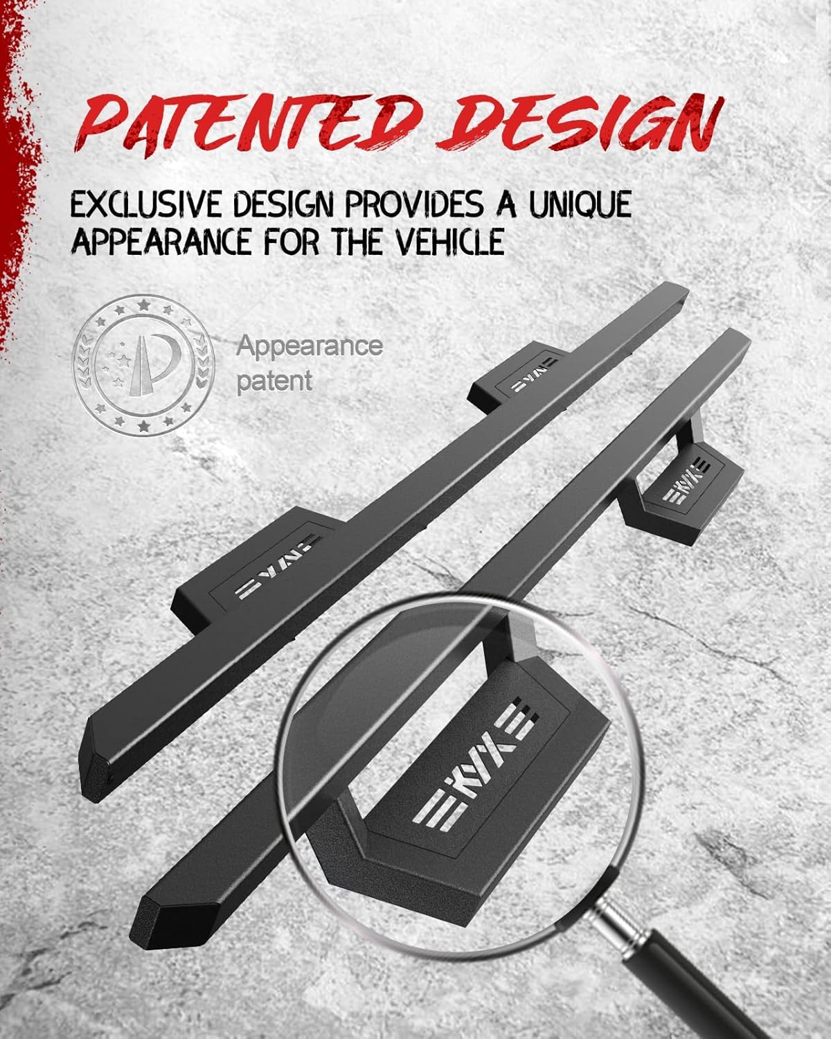 KYX Running Boards for 2005-2023 Tacoma Double Cab Pickup Truck, 5 inches Side Steps Nerf Bars Truck Step Rails