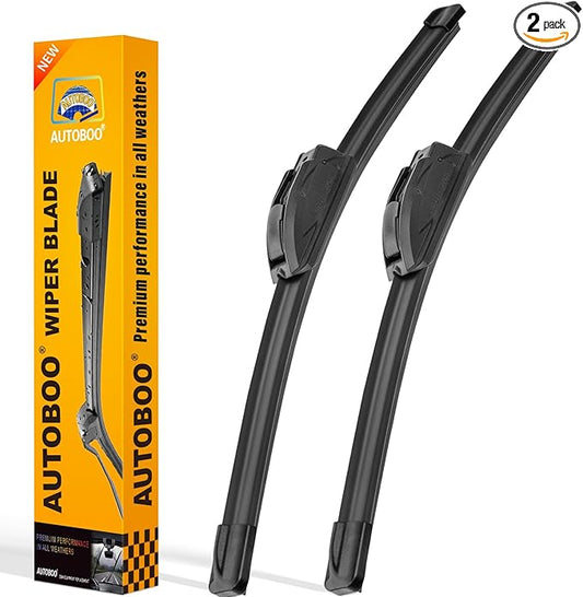 AUTOBOO 20" and 18" Windshield Wipers Blades (Pack Of 2),OEM Quality Premium All-Seasons Wiper blades,Stable and Quiet Armor wiper blades