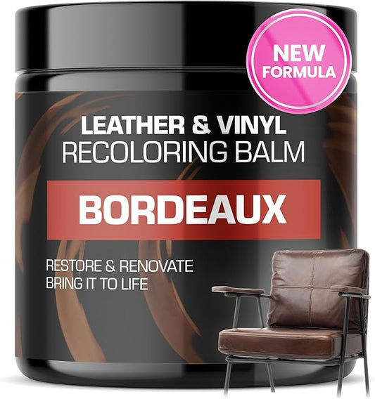 Leather Recoloring Balm, Color Restorer, Scratch Remover, Couch Paint and Repair, Leather Balm for Couches