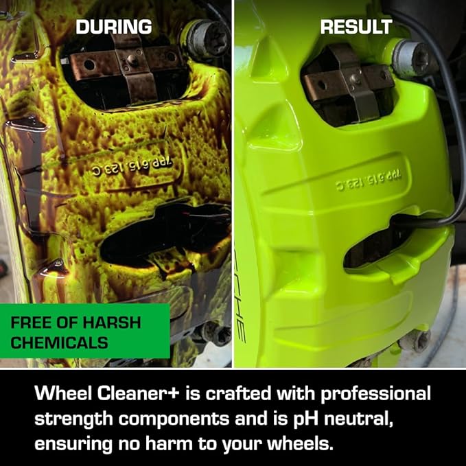 Ethos Wheel Cleaner Spray - Iron Remover Car Detailing - Rim Cleaner Spray Brake Dust, Iron Remover - Color Change Technology - Professional Strength Formula - Brake Dust Remover