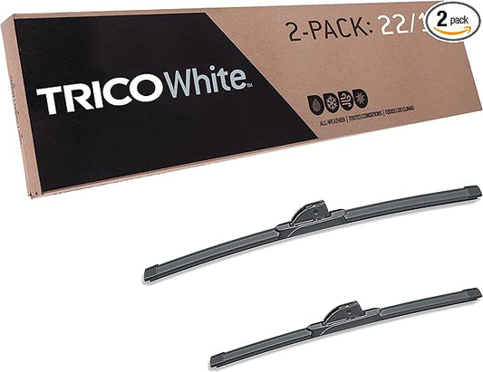 TRICO White 22" + 17" Extreme Weather Premium Winter Automotive Replacement Windshield Wiper Blades (Set of 2), Passenger and Driver Side All-Weather Beam Wiper Blades for Select Vehicle Models