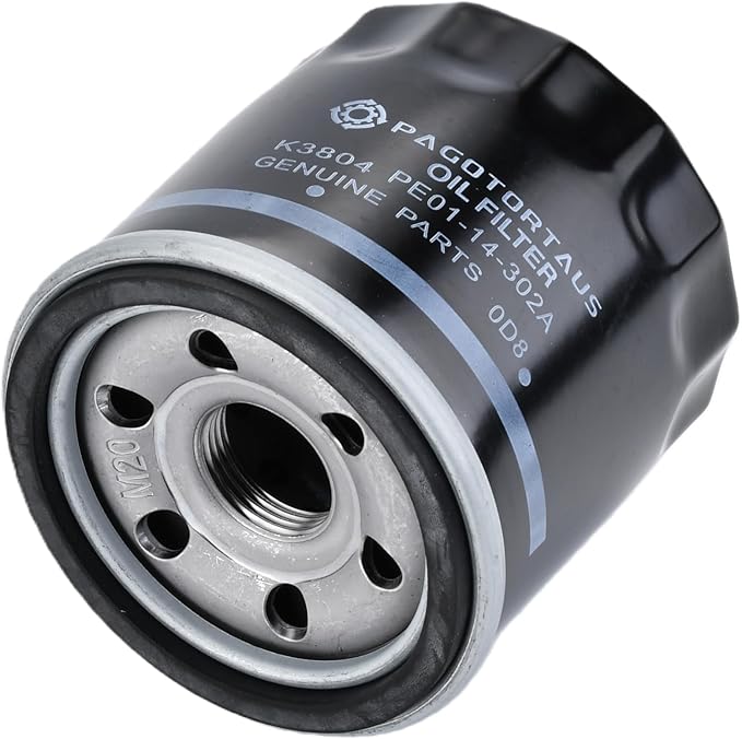 PE01-14-302A Engine Oil Filters Fits for Mazda 2 3 6 CX-3 CX-30 CX-5 CX-50 MX-5 with Drain Plug Washers Replaces W 6018 Wix 57002 B1400 6PCS