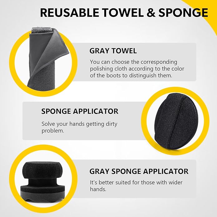 MEKER Mink Oil for Leather Boots, Leather Conditioner and Cleaner 3.52 oz-All-Natural Waterproof Soften and Restore Shoes