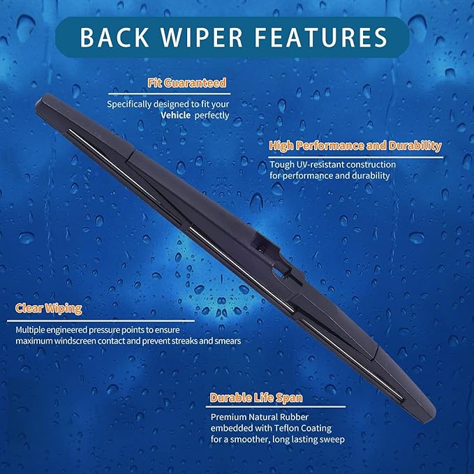 Windshield Wiper Blades Complete Kit for Buick Encore GX 2022 2023 2024 2025 - Front & Rear Wiper Blade Set (26'' 16'' 11''), All-Weather, Easy Installation, OEM Quality Replacement