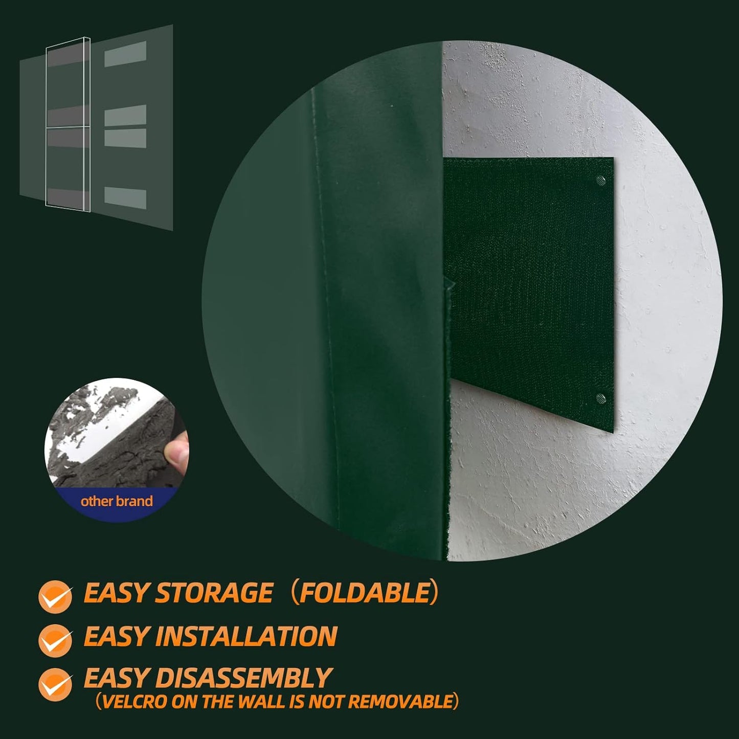 PROGOAL 2"/4" Thick Foam Protection Wall Pad，Gym Basketball-Court Protectors，Durable Waterproof Padding for Wall-Mounted Basketball Hoops(60" L x 20" W)…