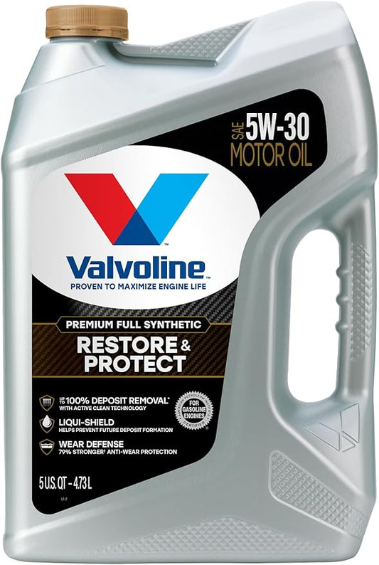 Valvoline Restore & Protect Full Synthetic 5W-30 Motor Oil 5 Quart
