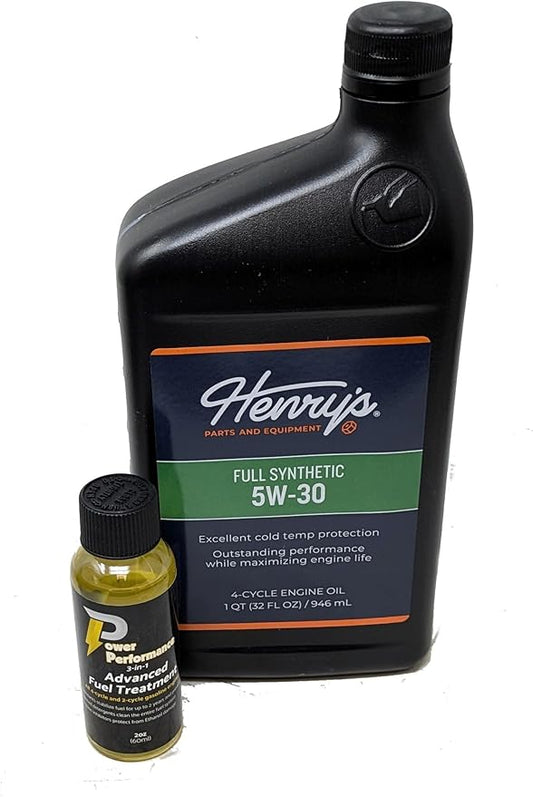 Henry's H3052610 SAE 5W-30 Full Synthetic Engine Oil Quart and Fuel Treatment