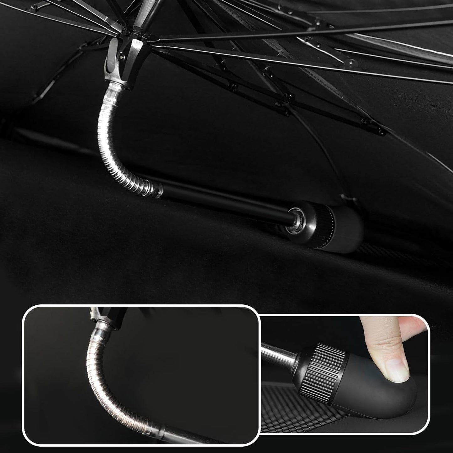 2019-2025 Upgraded for Ram 1500 Sunshade, Portable Foldable Sunshade Accessories, [Nano Ice Crystals Coating] UV Protection, Keeps Interior Cool (for Ram 1500 2019-2025)