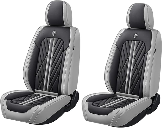 Universal Fit Waterproof Breathable Nappa Leather Automotive Vehicle Car Seat Covers Set Cushion Protector for Sedan SUV