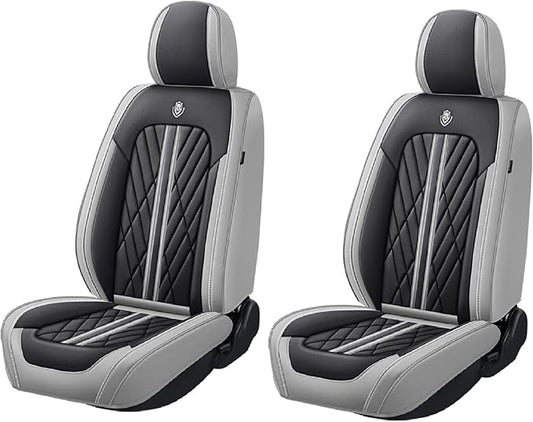 Universal Fit Waterproof Breathable Nappa Leather Automotive Vehicle Car Seat Covers Set Cushion Protector for Sedan SUV