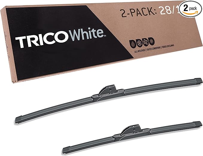 TRICO White 28" + 17" Extreme Weather Premium Winter Automotive Replacement Windshield Wiper Blades (Set of 2), Passenger and Driver Side All-Weather Beam Wiper Blades for Select Vehicle Models