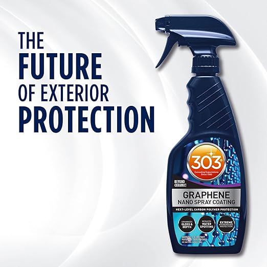 303 Products Graphene Nano Spray Coating - Enhanced Gloss Finish & Depth, Water Repellent, UV Resistant, Helps Prevent Scratches, Beyond Ceramic Coating for Cars, Car Detailing Spray, 15.5oz.