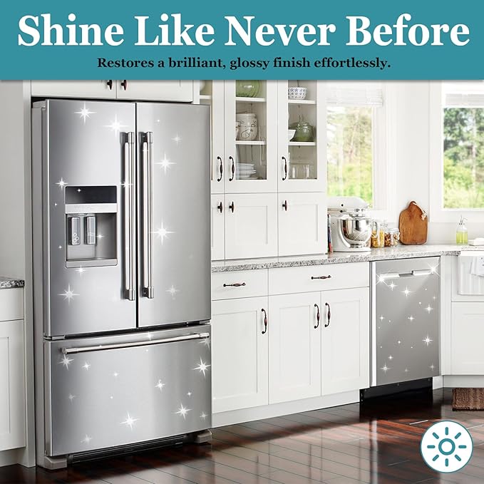 Ceramic Coating Spray for Stainless Steel and Hard Surfaces, Anti-Fingerprint, Stain Resistant, Hydrophobic Protection for Appliances, Glass, Tile, Countertops, 600ml