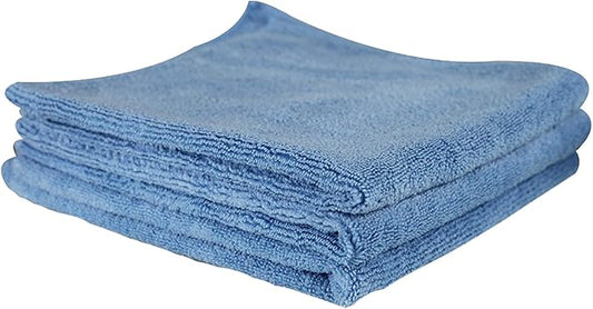 Chemical Guys MICBLUE03 Workhorse Professional Microfiber Towel, Blue (Safe for Car Wash, Home Cleaning & Pet Drying Cloths) 16" x 16", Pack of 3