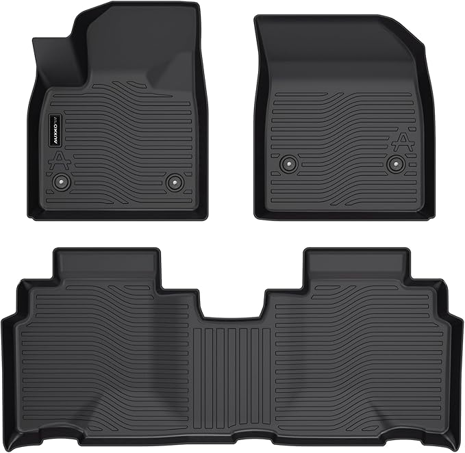 Auxko All Weather Floor Mats Fit for 2025 2024 Chevrolet Chevy Blazer EV TPE Rubber Liners Blazer EV Accessories Set All Season Guard Odorless Anti-Slip Floor Mats