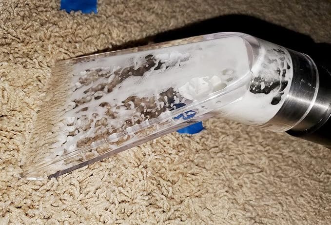 TunaMax Universal Work with All Shop Vacs with 2-1/2" & 1-7/8" & 1-1/4" Three Adapters Clear Extractor Attachment for Carpet Cleaning & Auto Detailing, Extraction Accessory for Wet Vacuum Cleaners