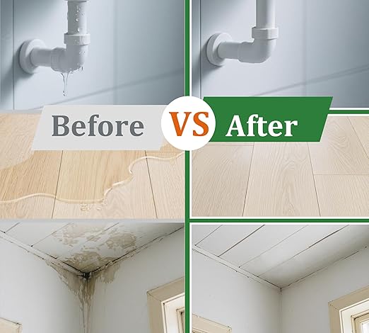 Waterproof Sealant 70oz, Transparent Waterproof Coating for Roof, Floor, Window, Bathroom, Concrete,Wood, Invisible Water Proof Agent＆Foundation Leak Repair Adhesive for Indoor/Outdoor Use Water-Based