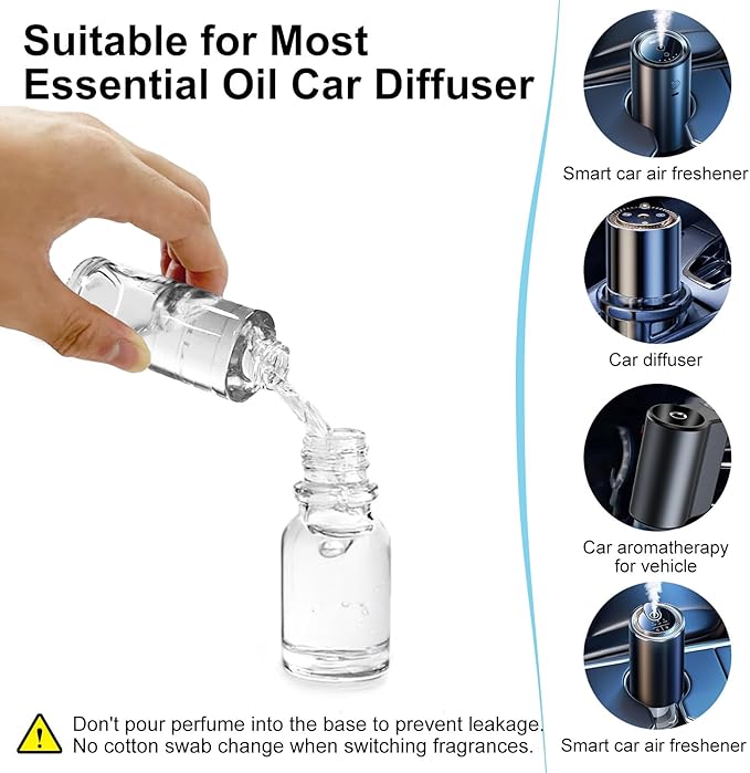 Amor Lyris Car Air Freshener Refill 3.5OZ/100ml Bottle, CO01/Dedicated Perfume Long Lasting Air Fresheners 6 Months, Car Diffuser Essential Oil Made of Natural Plant Extracts, Cologne