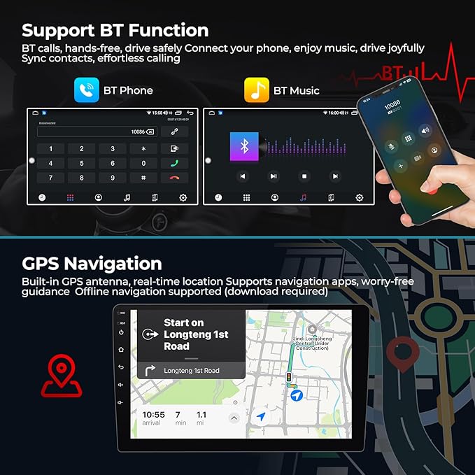 FELLOSTAR Car Stereo for 1999-2005 BMW 3 Series E46 323ci 325ci 330ci 318i 328i 330xi M3 Radio Update Android Carplay & Android Auto with Touch Screen Super HD QLED Screen 8-Core 2GB RAM+32GB ROM