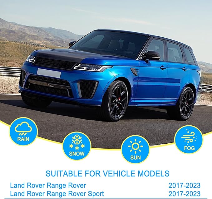 CJPPPZIW® Windshield Wipers-24"+20"+15" Replacement for 2017-2023 Land Rover Range Rover/Range Rover Sport Premium All-Season Front and Rear Wiper Blades,Original Factory Quality(Pack of 3)