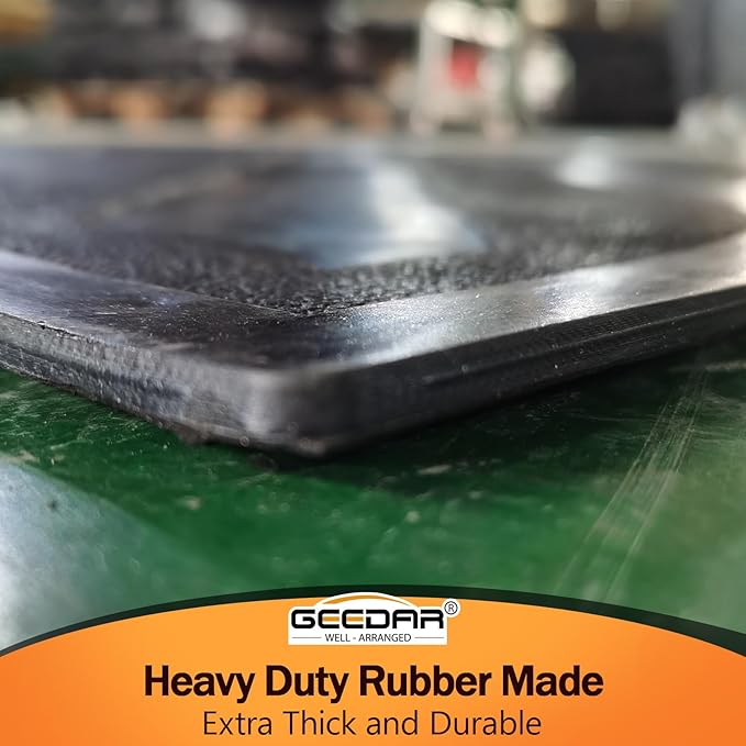 GEEDAR Rubber Bed Mat Compatible with 2005-2023 Toyota Tacoma 5Ft Heavy Duty Truck Bed Mat for Toyota Tacoma 5ft Truck Bed Liner, Heavy Duty Pickup Bed Accessories Cargo Mat