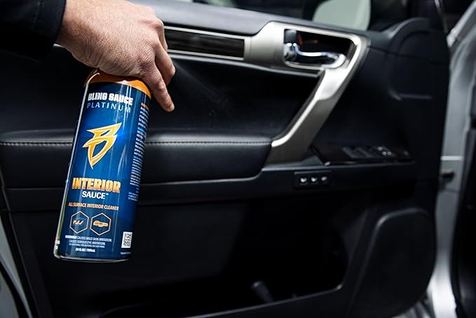 Bling Sauce Platinum Interior Sauce, All Surface Automotive Interior Cleaner for Cars, Trucks, SUVs, 24oz.
