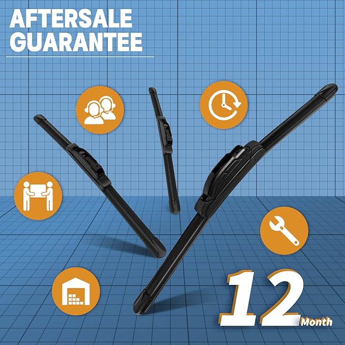 MIKKUPPA 26"+16" Windshield Wipers - Replacement for 2009-2016 Toyota Corolla, 2013-2023 Toyota RAV4, 2012-2016 Honda CRV, 2018-2020 Honda Accord - All Season Wiper Blades, Pack of 2