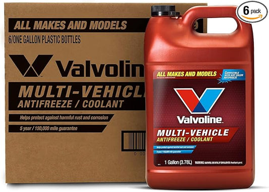 Valvoline Multi-Vehicle Concentrate Antifreeze/Coolant 1 GA, Case of 6