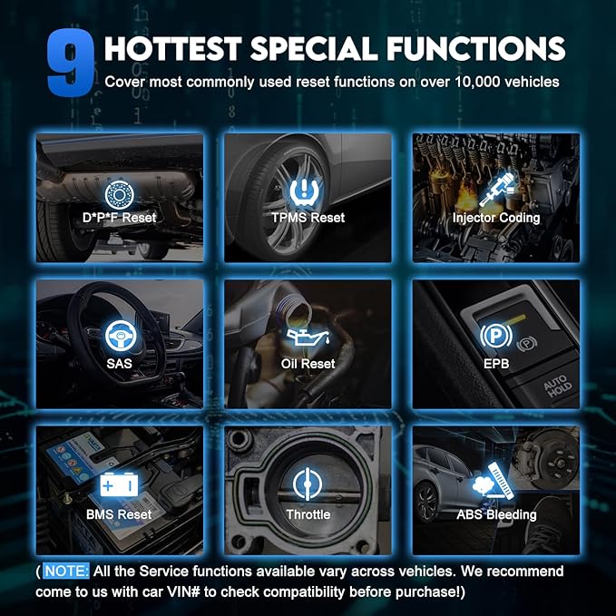 OBD2 Scanner XTOOL IP508 Scan Tool with 9 Reset Services, Oil/BMS Reset, Throttle, Code Reader for Cars and Trucks, Diagnostics Scanner for ABS Bleed, Injector Coding EPB, Engine, Lifetime Update