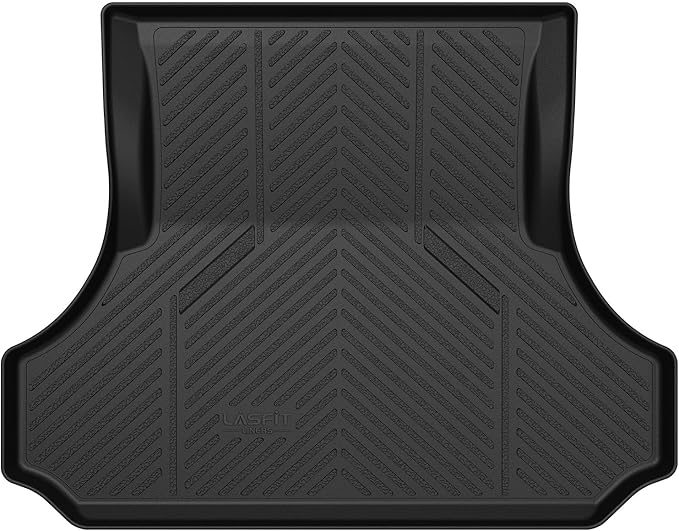 LASFIT Trunk Mat for Dodge Charger 2011-2023, for Chrysler 300 2011-2023, Fit Without Subwoofer, All Weather TPE Custom Fit Car Mats Cargo Liner Cargo Mat, Black
