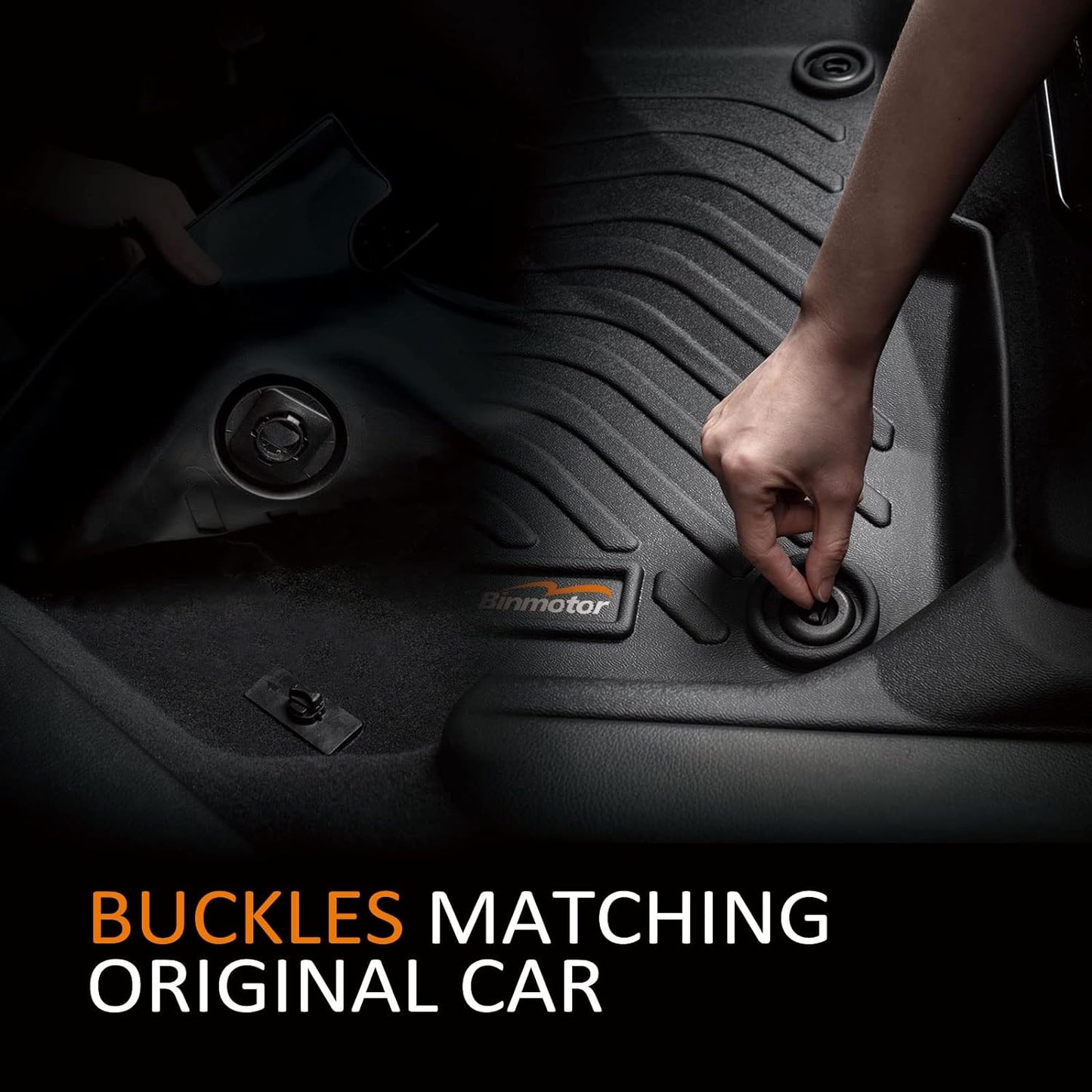 Binmotor-All Weather Car Floor Mats Cargo Liner Set for Audi Q5/SQ5 (Include Sportback) 2018-2025, TPE Car Mats Cargo Trunk Mat Rubber Liners for Audi Q5 Accessories